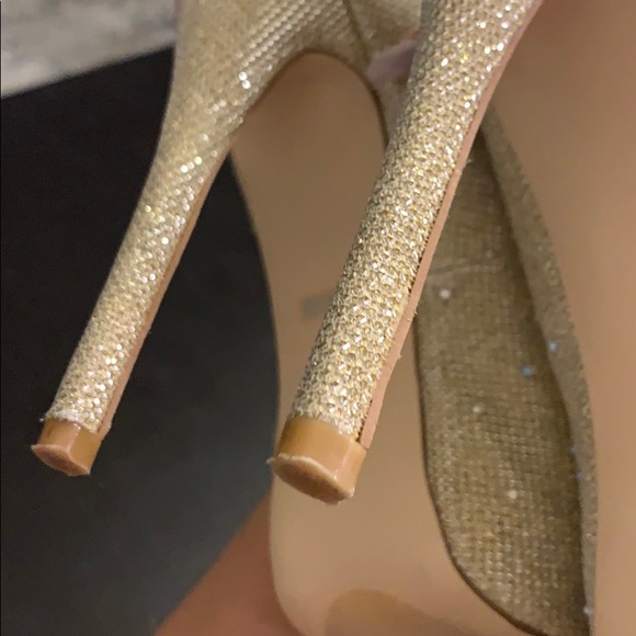 Pump Crystal Bling Rhineston Stilett Platform Heel - Picture 10 of 14